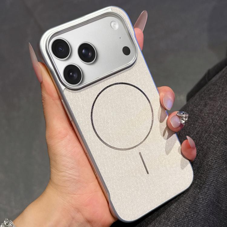 Retro Linen Fabric Magnetic Half Coverage Phone Case
