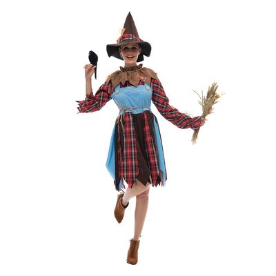 Women’s Mrs Scarecrow Costume Adult Halloween Outfit
