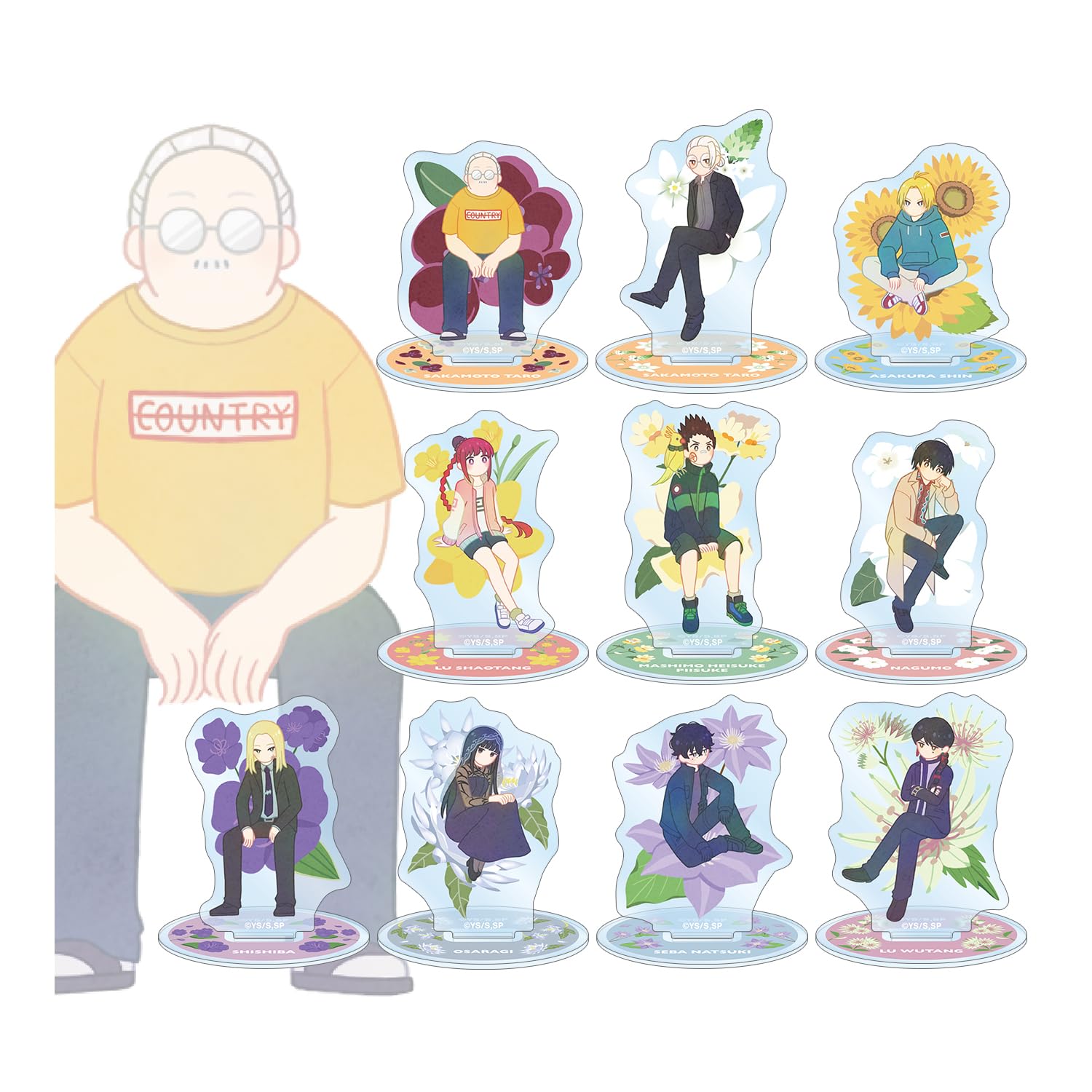 

TV Anime Trading Botania Mini Acrylic Stands Box of 10 SAKAMOTO DAYS