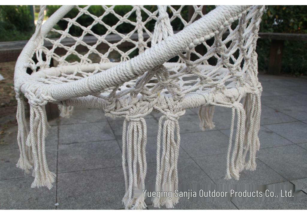 Nordic-Style Indoor/Outdoor Hanging Chair Hammock – Adult and Children's Woven Swing Basket