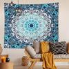 Mystical Blue Mandala Tapestry Background Cloth Hanging Cloth Bedroom Bedside Decorative Wall Cloth Rental Dormitory Tapestry
