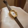 Women's Vintage Oval Goose Egg Quartz Watch Waterproof Real Leather Dress Ladies' Watch Christmas Gift Clock Montres Pour Femmes
