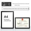 Wall-Mounted Transparent Protective Cover for Original and Duplicate Business and Food Hygiene Licenses