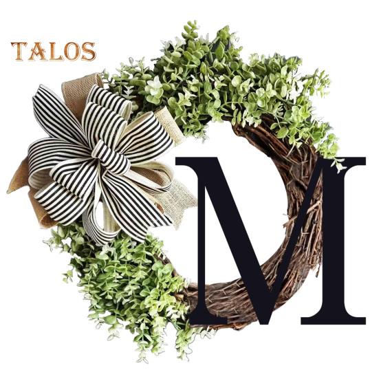 

Дверной венок, подвеска без полива, добавление атмосферы, защита от взлома, изысканный эвкалиптовый дверной венок, подвеска, поставка на балкон