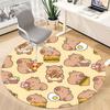 1pc Capoeira Office Round Area Rug, Under Office Chairs Bedroom Living Room Home Decor, Room Deco