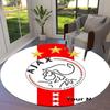 AFC Ajax Custom Name Round Area Rug,Carpet Rug for Living Room Bedroom Sofa Playroom Decor,Non-slip Floor Mat