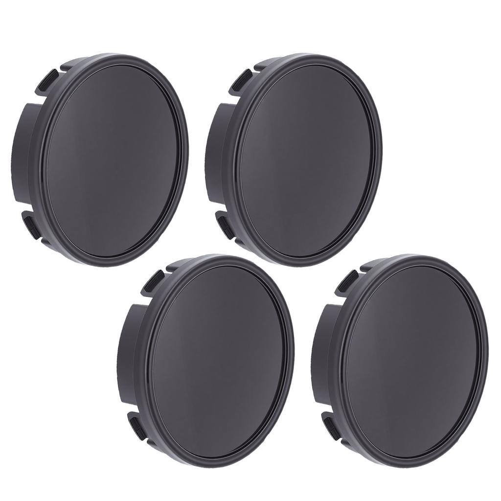 4pcs Wheel Center Caps 64mm Outer Diameter Scratch Proof ABS Replacement for Volvo XC60 2008 2026 Black