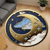 1pc Moon Cloud Round Chair Mat Office Area Rug - Non-Slip, Floor Mat for Office, Bedroom, Ideal Home Decor Gift P0105088
