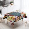 Breakfast Gourmet Printed Tablecloth Stain Resistant Waterproof Rectangular  Kitchen Table Decoration Home Decor