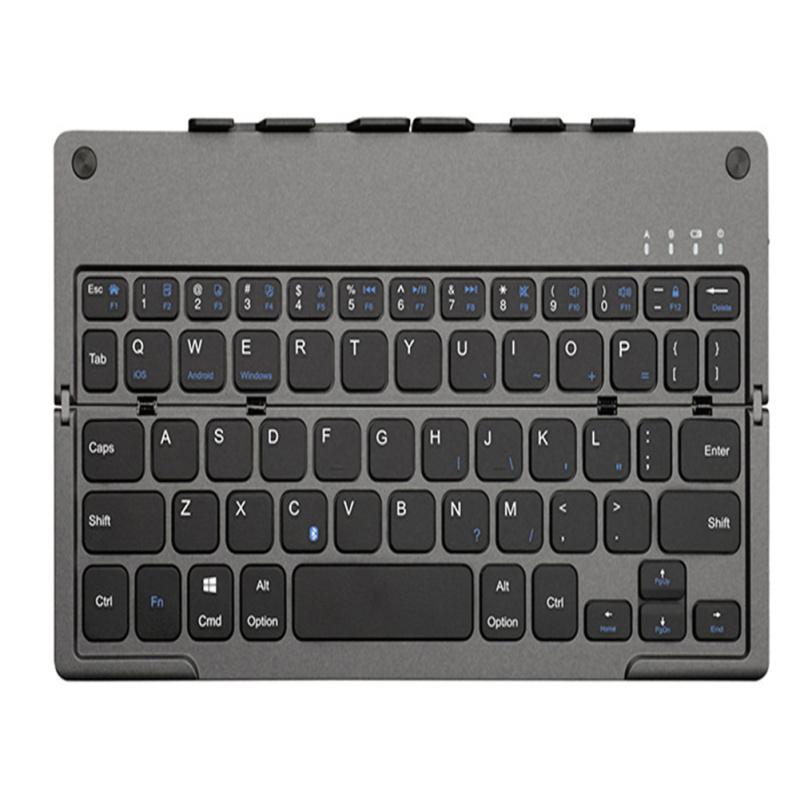 Folding Bluetooth-compatible Keyboard With Bracket Mini Portable Controller Universal For Mobile