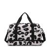 Large capacity portable striped fitness bag can be set with trolley case, women's business trip travel bag, portable luggage storage bag
