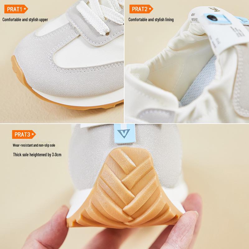 Trendy koreańskie 2025 damskie trampki Forrest Gump: Oddychające, codzienne buty do biegania dla studentów, edycja letnia (JCF-205).