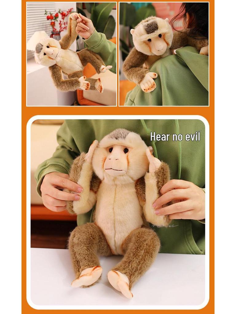 Süßes Orang-Utan Plüschtier - Affenpuppe Bürodekoration & Zoo Souvenir Geschenk