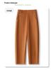 Women's Khaki High-End Drapey Casual Harem Pants - Summer 2025 Collection Thin Suit Carrot Style