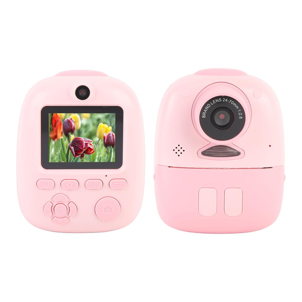 Print Digital Camera 26MP HD 2 Inch Screen Cute Portable Camera with LED Light 32G Memory Card for Birthday Xmas Gifts