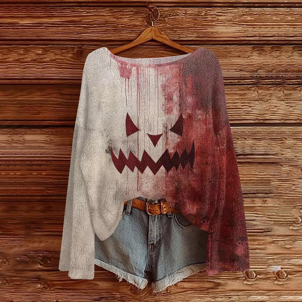 Halloween Gensere For Barn Gutter Og Jenter Strikket Genser Søt Skjorte Høst Rundhals Genser Topper