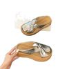 Thick-soled hollowed-out bag head half slippers, new small high-end cool slippers for summer wear and New Year's wear