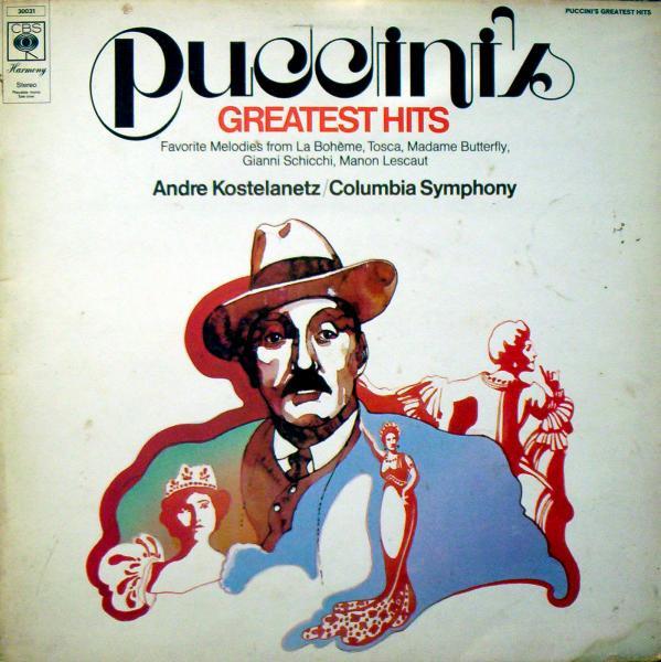 

LP Record GIACOMO PUCCINI ANDR KOSTELANETZ Puccinis Greatest Hits 30031 CBS Harmony 1972 UK Classical Used