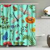 Green Dragonfly Butterfly Shower Curtain Waterproof Bath Decor Customizable 3D Printing Home Decoration