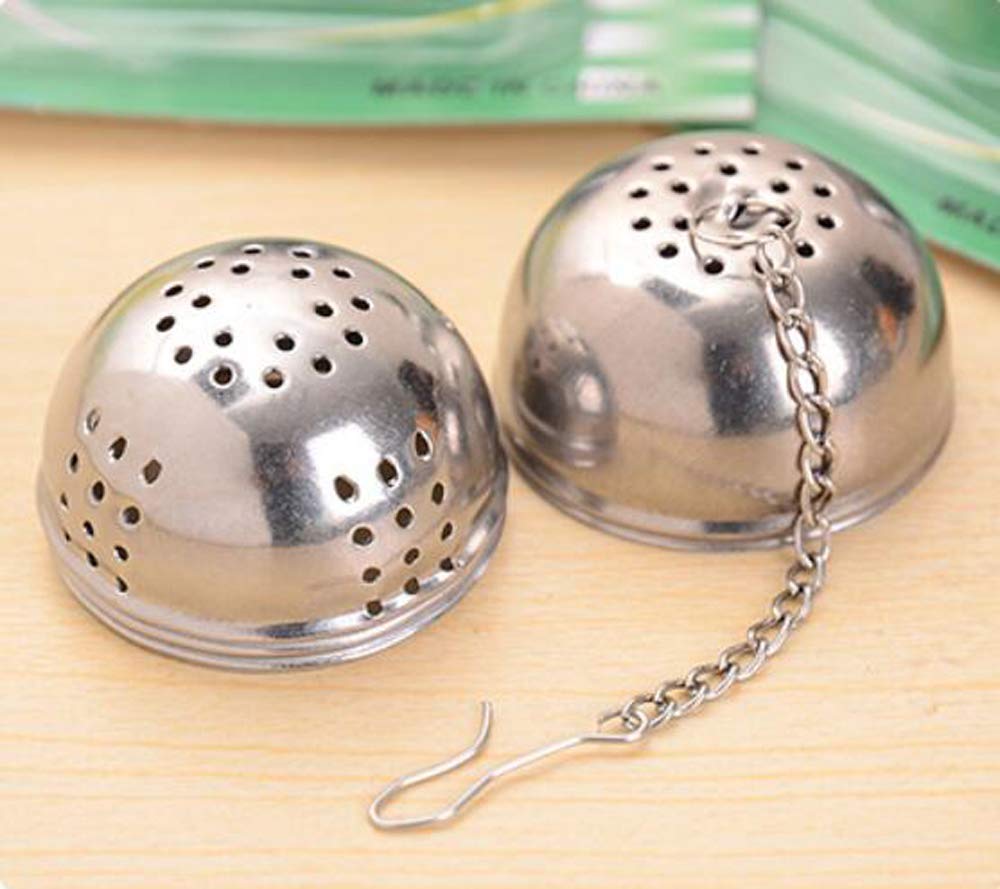 HJ Tea Strainer, Stainless Steel, Heat-Resistant and Rust-Resistant, for Straining Tea Leaves (Set of 3)