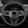 Universal PU Leather Car Steering Wheel Covers Without Inner Ring Suitable for 14.5-15 37-38cm Car Interior Supplies Accessories
