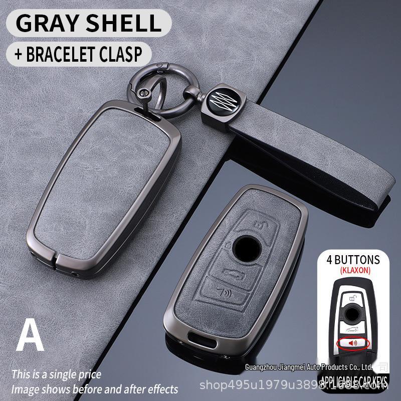 BMW Key Case for New 5, 3, 7 Series and X1-X7 Models - Includes Blade and Buckle, Fits 530, 325i, I3