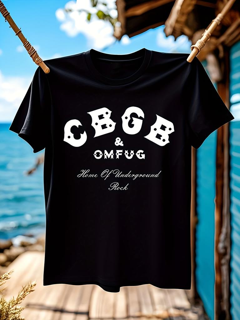 CBGB OMFUG Punk Rock Tshirt Vintage NYC Music Club Graphi...
