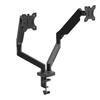 Dual Monitor Stand with C Clamp Grommet Mounting Base Holds Up To 19.8lbs Expandable Display Bracket for Home Office