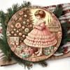 Vintage Weihnachts-Blechschild Wandkunst 8x8 Zoll Haus Küche Café Dekor