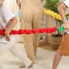 Cooperative Stretchy Bands Portable Teamwork Exercise Bands Tear Resistant Fleece Exercise Bands for Party Game