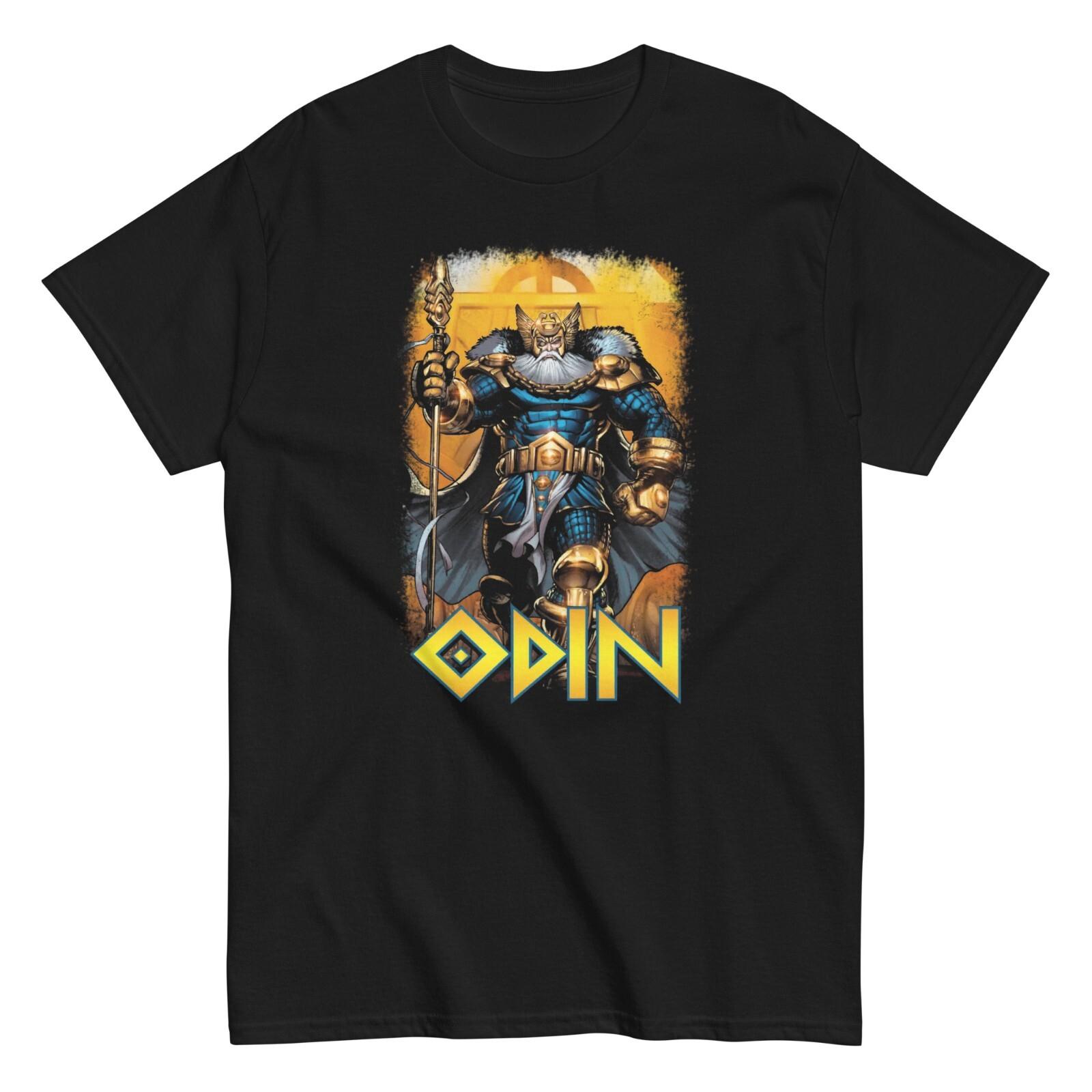 Odin Animated T Shirt Mens Licensed Marvel Comic Avengers Tee New Black XXXL