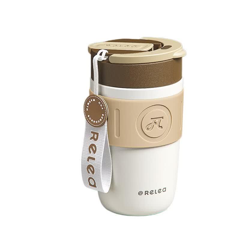 RELEA Portable Insulated Straw Coffee Cup