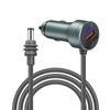 2M/6.5FT Starlink Mini Car Power Cable with Dual USB Car Charger 12V-24V DC Plug & Voltmeter PVC Jacket for Mini Camera
