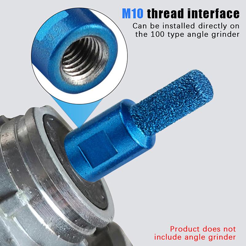 1/3Pcs Vaccum Brazed Milling Cutter Core Drill Bit Ceramic Tile Marble Stone Slotting Angle Grinder Parts 6 10 15mm