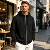 Men's Casual Zip-Up Hoodie Sweatshirt Jacket with Pockets