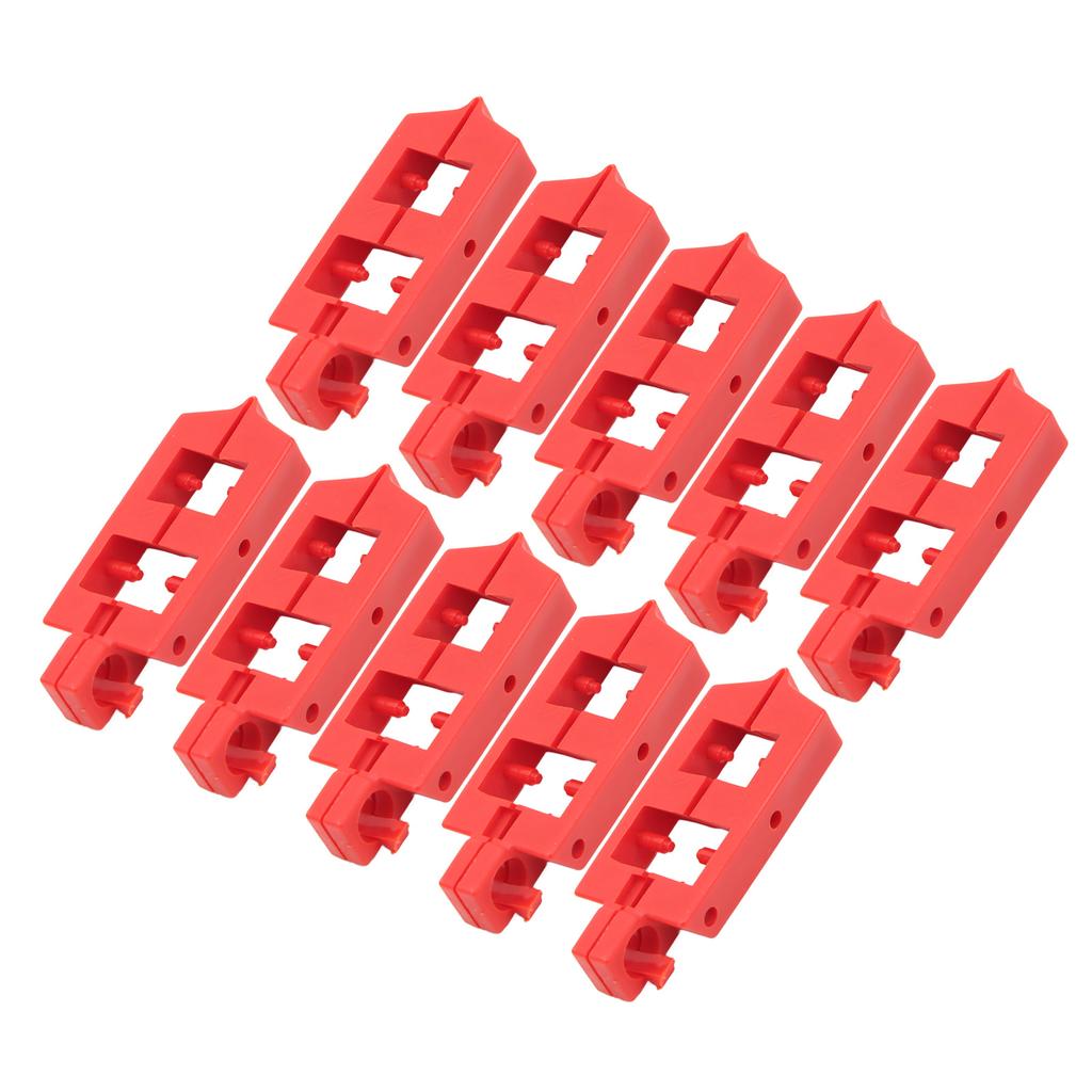 10Pcs Snap On Circuit Breaker Lockout PA Nylon Energy Isolation Safety Circuit Breaker Lockout