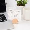 No Scratch Photo Holder Wooden Mushroom Place Card Holder, Mini Hedgehog Table Number Solid Wood Clip Farmhouse Note Picture for Home Office Shape
