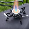 Foldable Camping Cooker  Burners Wind Resistant Flame 4 Leg Stability Compacts Portable Design for Outdoor Cooking