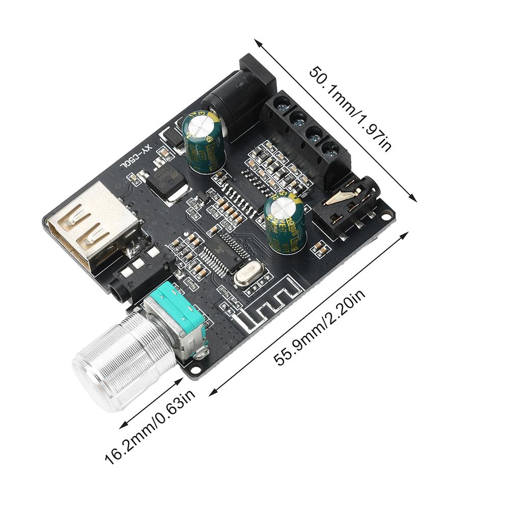 XY-C100L/H XY-C50L/H Bluetooth5.0 Stereo Audio Module Subwoofer Amplifier Board 50W/100Wx2 Dual Channel 360 Degree Tuning