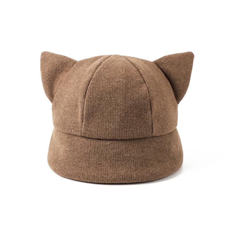 Versatile Style Hat Cats Ear Womens Sunshade Short Brim Hatscaps Fisherman