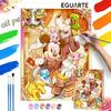 Oil Painting DIY Digital Painting Mickey Mouse and Friends Adventure Wall Art for the Living Room or Entryway.