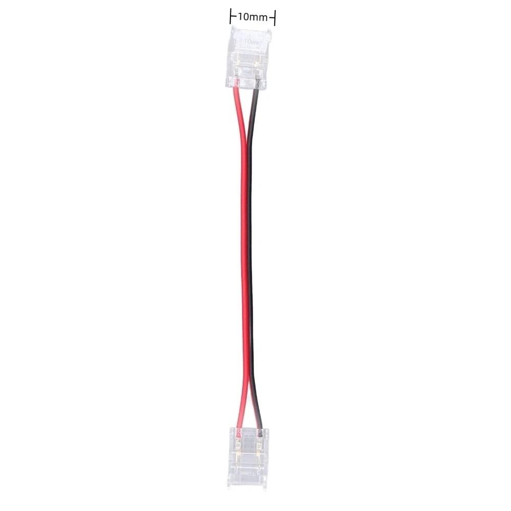 10pcs Double Headed Strip Light Connector 8mm/10mm Jumper Connector LED Strip Connector  For Party