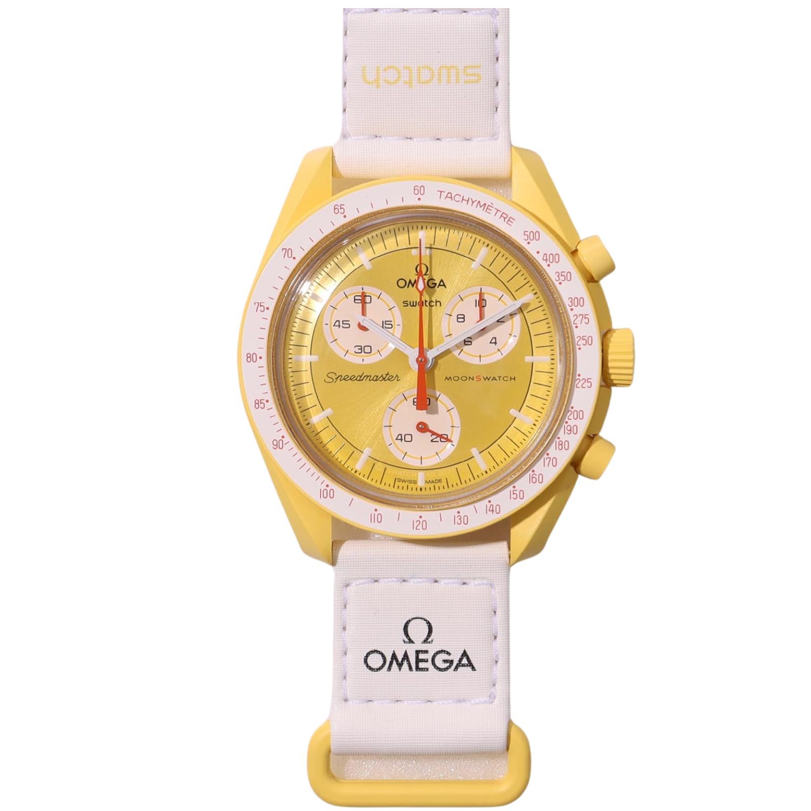 

OMEGA SWATCH Sun Watch Omega Swatch Collaboration Genuine Box with Shopper Speedmaster Model Mission Waterproof Silicone × [With Band]