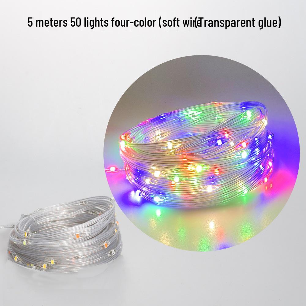 LED Remote Control Rope Lights - Christmas, Wedding, USB & Battery Powered Decorative Multicolor String Lights for Camping