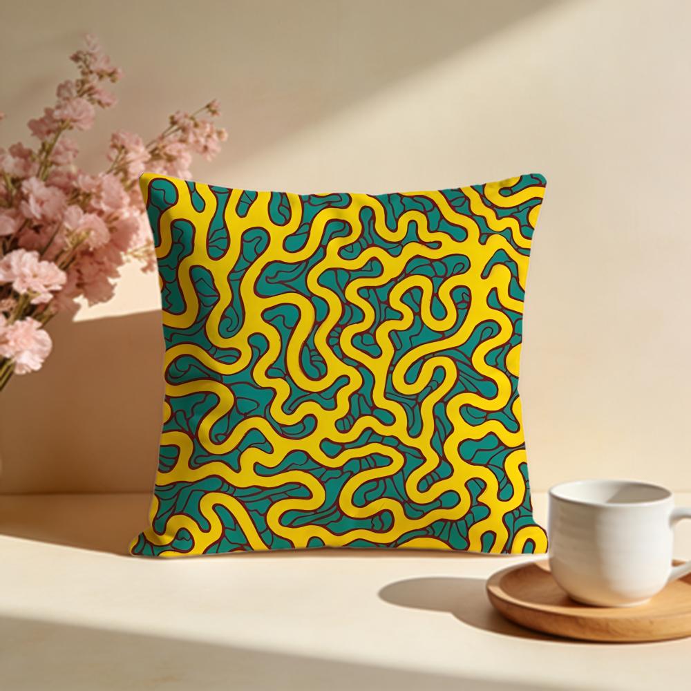 

Trendy KKusama Yayoiiou Cushion Cover Stylish Washable Pillow Cover Ideal for Couch Bedroom Car Decoration 30X30cm
