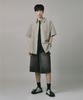Beodeonteu Carpenter Denim Terry Sweat Bermuda Shorts [Black]