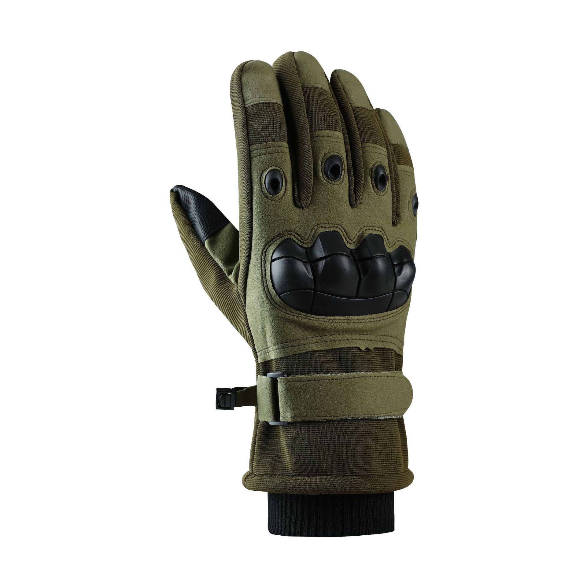 

Tactical Gloves Men Cotton Lined Thick Touchscreen Windproof Waterproof Protective Fleece Warm Gloves 2XL армія зелений колір