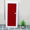 Vintage Barn Style Classical Door Bathroom For 1/12 Scale Dollhouses Bathroom DIY Scene Model Decoration