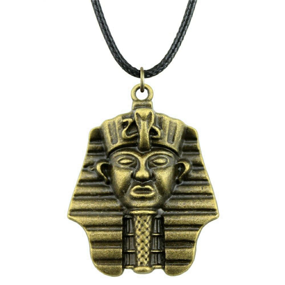 45cm Necklace Leather Chain Big Chief Pharaoh Buddhism Minimalist Jewelry Components QN015