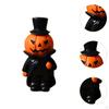 Halloween Miniature Pumpkin Figurine Decorative Ghost Ornament for Desktop